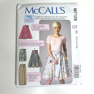 McCall's M7129 Misses Wrap Skirts‎ Sewing Pattern Sizes B5 8-10-12-14-16 New